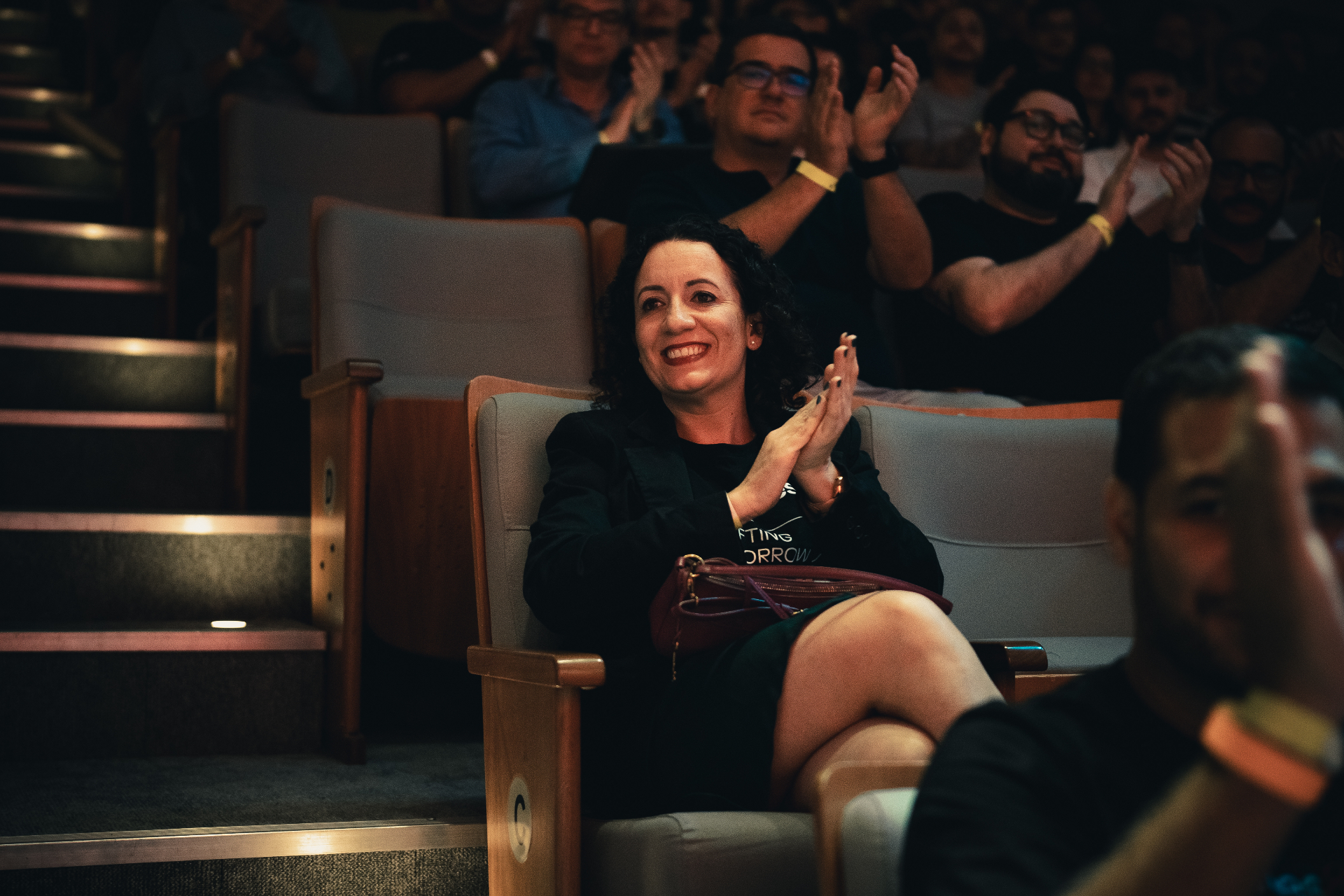 Participantes do programa em evento de tech leadership